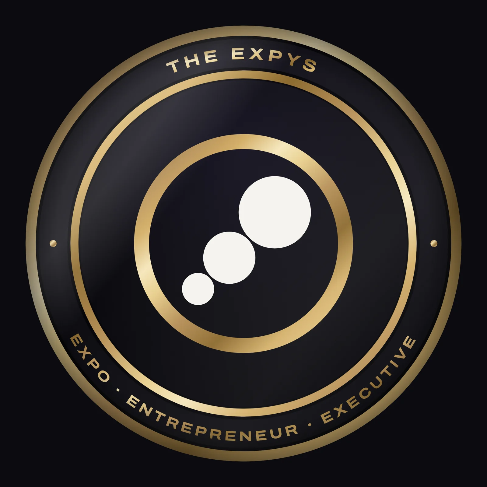 The gold Expys medallion mark reading Expo, Entrepreneur, Executive